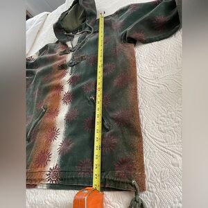 Europa Vintage Indie Hippie Bohemian Hoodie Windbreaker Jacket